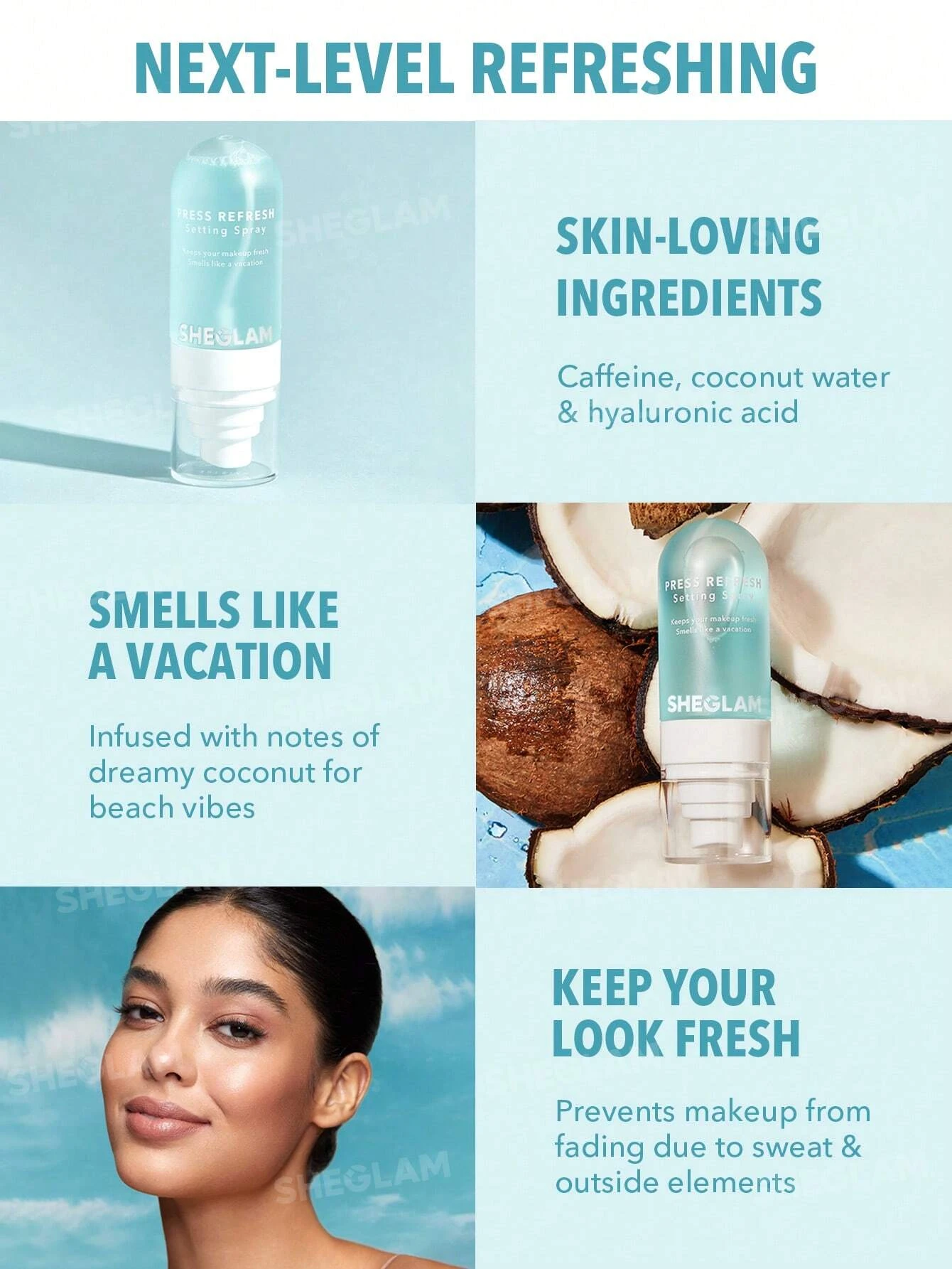  Press Refresh Setting Spray - Makiyaj üçün sabitləşdirici 