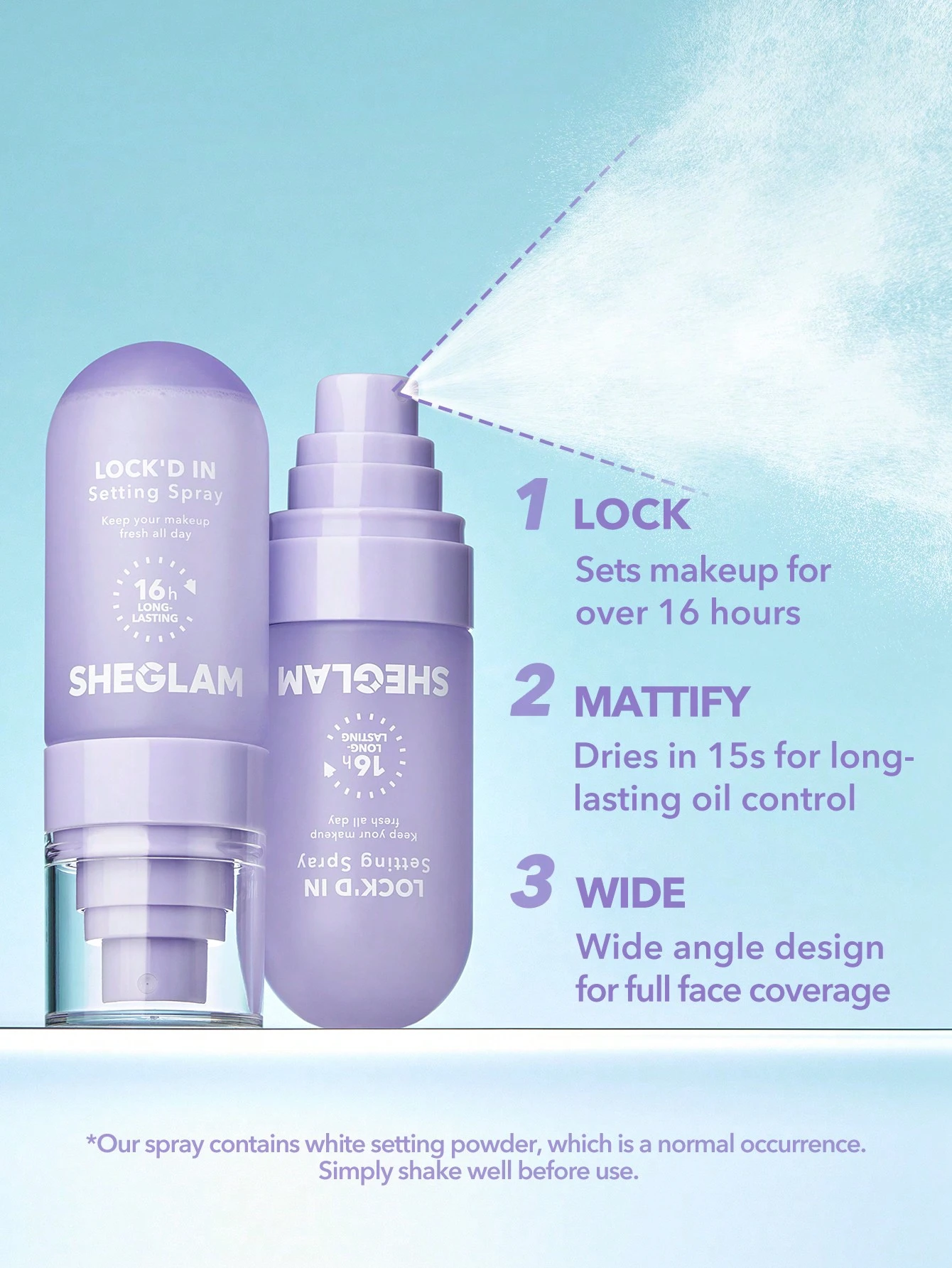 Lock'd In Setting Spray - Makiyaj üçün Sabitləşdirici Sprey